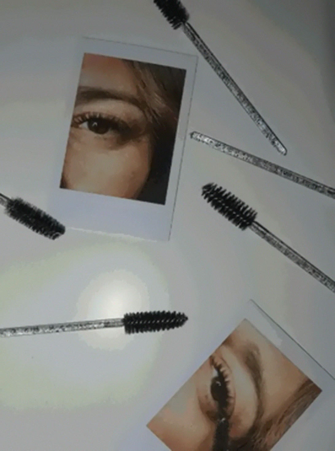 Lash spoolies and polaroids